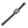 Bandje geschikt voor Apple Watch 38/40MM - Maat L - Sportband - Horlogebandje - Polsband - Kunstleer - Groen