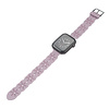 Bandje geschikt voor Apple Watch 42/44MM - Maat L - Sportband - Horlogebandje - Polsband - Kunstleer - Paars