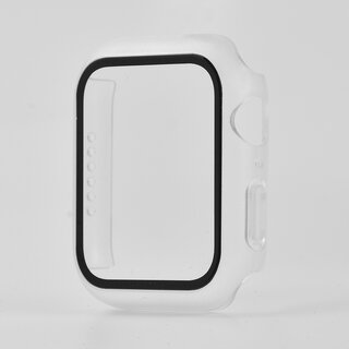 JVS Products Hoesje geschikt voor Apple Watch 40MM - Hardcase - Screenprotector - Kunststof - Frosted