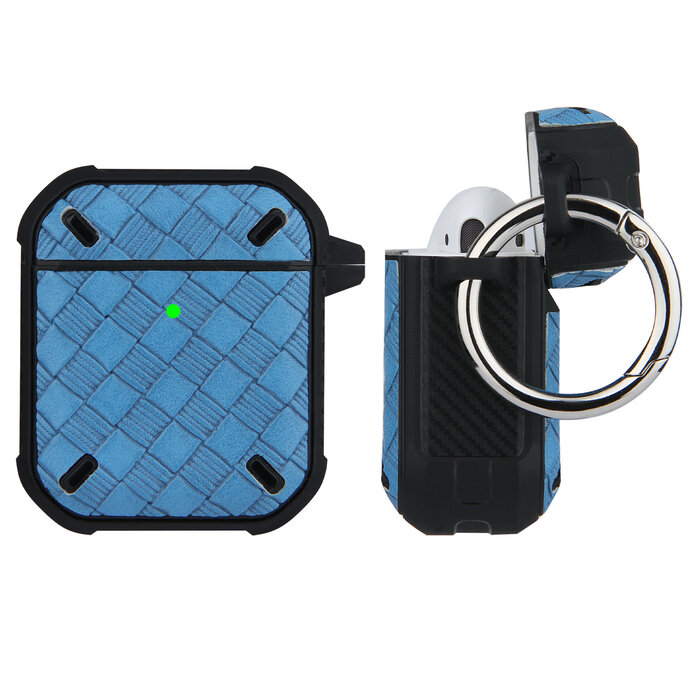 JVS Products Hoesje geschikt voor Apple Airpods Pro - Softcase - Sleutelhanger - Cover - Siliconen - Blauw