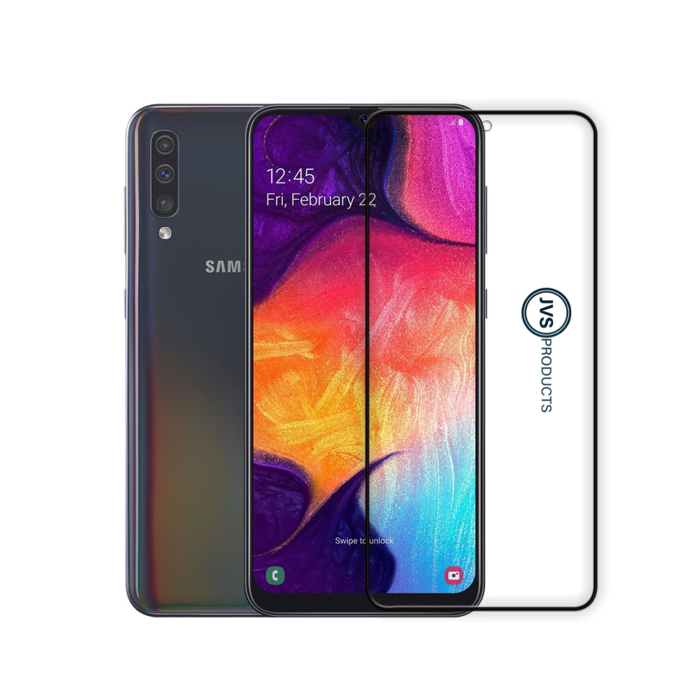 JVS Products Screenprotector geschikt voor Samsung Galaxy A50 - Premium - Volledig bedekt - Edge to edge - Tempered Glass - Beschermglas - Glas - Transparant