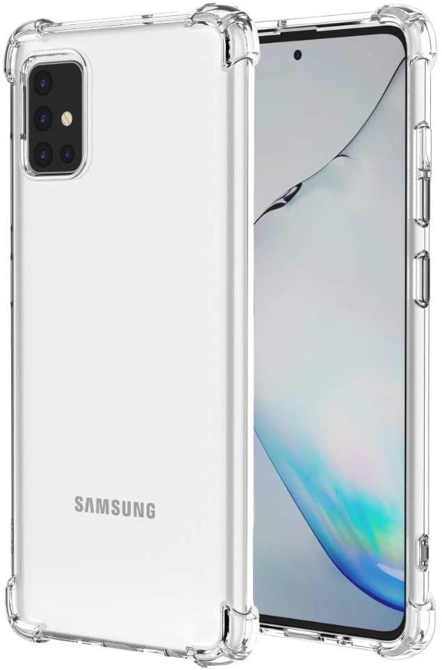 JVS Products Samsung Galaxy A51 Anti-Shock Hoesje + GRATIS Screenprotector - Transparant - Extra - Dun - Samsung Galaxy A51 hoes - cover - case - Screenprotector kit