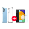 Samsung Galaxy A52 Anti-Shock Hoesje + GRATIS Screenprotector - Transparant - Extra - Dun - Samsung Galaxy A52 hoes - cover - case - Screenprotector kit