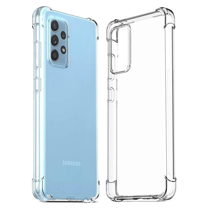 JVS Products Samsung Galaxy A52 Anti-Shock Hoesje + GRATIS Screenprotector - Transparant - Extra - Dun - Samsung Galaxy A52 hoes - cover - case - Screenprotector kit