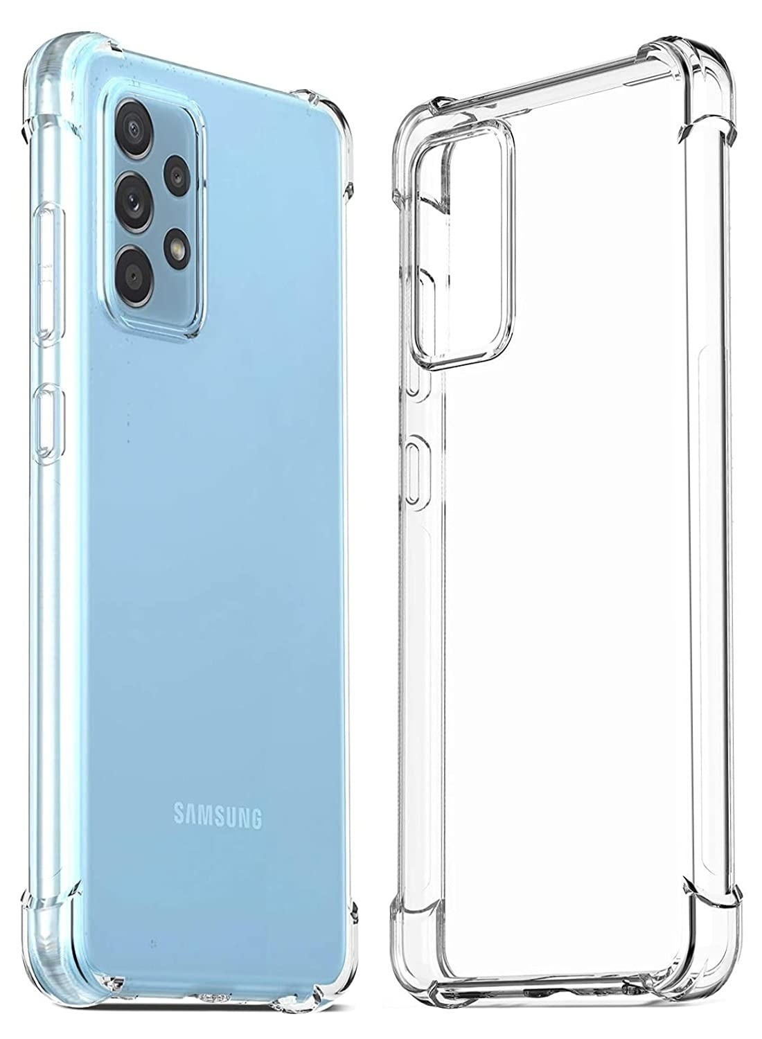 JVS Products Samsung Galaxy A52 Anti-Shock Hoesje + GRATIS Screenprotector - Transparant - Extra - Dun - Samsung Galaxy A52 hoes - cover - case - Screenprotector kit