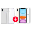 iPhone 11 Transparant Hoesje + GRATIS Screenprotector - Transparant - Extra Dun - Apple iPhone 11 - Hoes - Cover - Case - Screenprotector kit