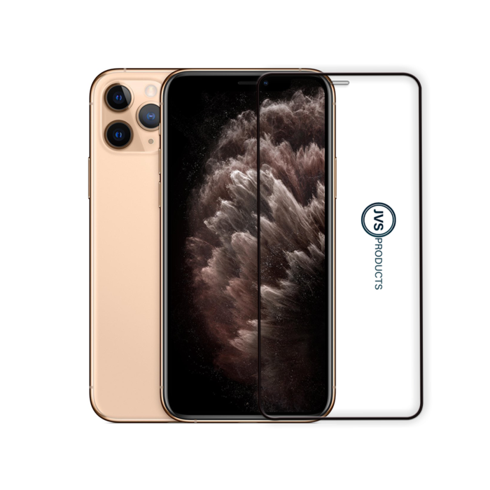 JVS Products Screenprotector geschikt voor iPhone 11 Pro - Premium - Volledig bedekt - Edge to edge - Tempered Glass - Beschermglas - Glas - Transparant
