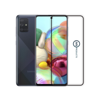 JVS Products Screenprotector geschikt voor Samsung Galaxy A71 - Premium - Volledig bedekt - Edge to edge - Tempered Glass - Beschermglas - Glas - Transparant