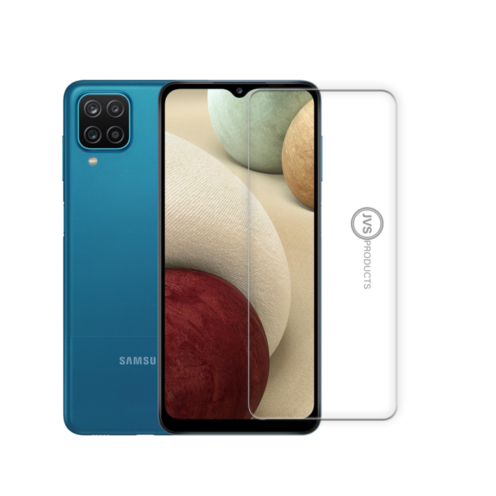 JVS Products Screenprotector geschikt voor Samsung Galaxy A12 - Tempered Glass - Beschermglas - Glas - Transparant