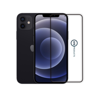 JVS Products Screenprotector geschikt voor iPhone 12 - Premium - Volledig bedekt - Edge to edge - Tempered Glass - Beschermglas - Glas - Transparant