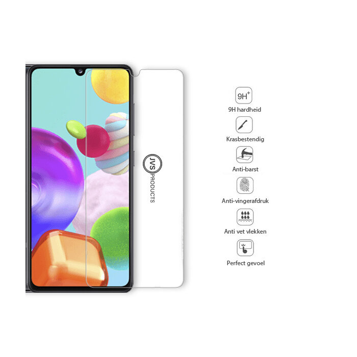 JVS Products Screenprotector geschikt voor Samsung Galaxy A41 - Tempered Glass - Beschermglas - Glas - Transparant