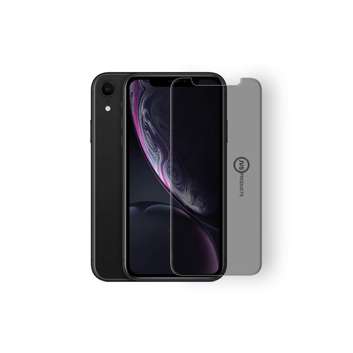 JVS Products Screenprotector geschikt voor iPhone XR - Privacy - Tempered Glass - Beschermglas - Glas - Privacy screenprotector