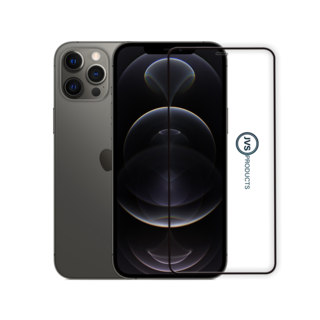 JVS Products Screenprotector geschikt voor iPhone 12 - Premium - Volledig bedekt - Edge to edge - Tempered Glass - Beschermglas - Glas - Transparant