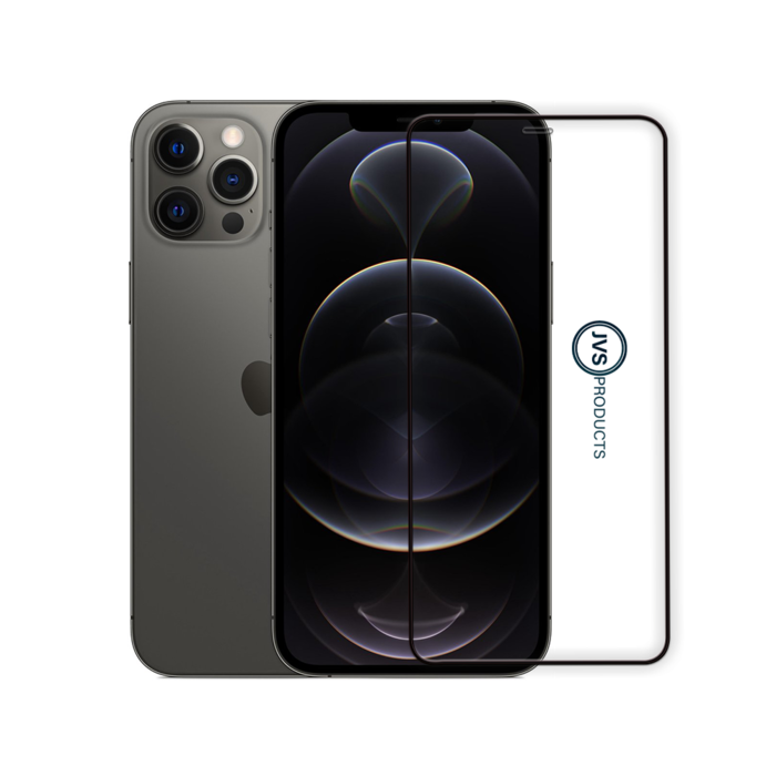 JVS Products Screenprotector geschikt voor iPhone 12 Pro - Premium - Volledig bedekt - Edge to edge - Tempered Glass - Beschermglas - Glas - Transparant