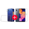 Samsung A10 Transparant Hoesje + GRATIS Screenprotector - Transparant - Extra Dun - Samsung A10 - Hoes - Cover - Case - Screenprotector kit