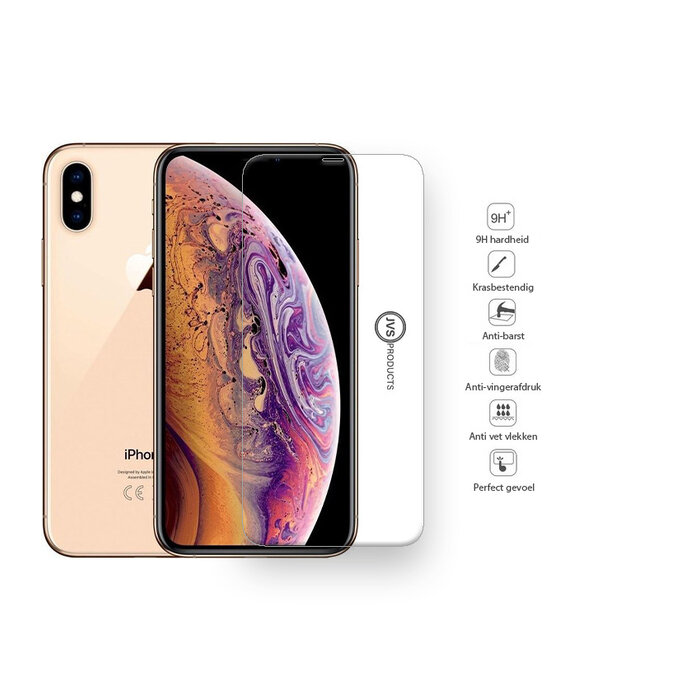 JVS Products Screenprotector geschikt voor iPhone XS Max - Tempered Glass - Beschermglas - Glas - Transparant