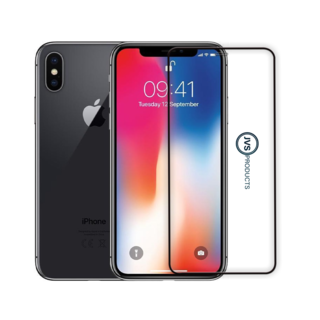JVS Products Screenprotector geschikt voor iPhone X - Premium - Volledig bedekt - Edge to edge - Tempered Glass - Beschermglas - Glas - Transparant