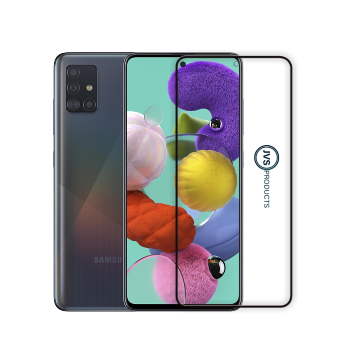 JVS Products Screenprotector geschikt voor Samsung Galaxy A51 - Premium - Volledig bedekt - Edge to edge - Tempered Glass - Beschermglas - Glas - Transparant