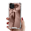 iPhone 12 Mini hoesje - Backcover - Hardcase - Spiegel - TPU - Rose Goud