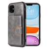 iPhone 8 hoesje - Backcover - Pasjeshouder - Portemonnee - Kunstleer - Grijs