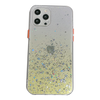 iPhone XS hoesje - Backcover - Camerabescherming - Glitter - TPU - Geel