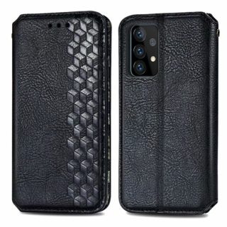 JVS Products iPhone 14 Plus hoesje - Bookcase - Pasjeshouder - Portemonnee - Diamantpatroon - Kunstleer - Zwart