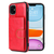 iPhone 12 Mini hoesje - Backcover - Pasjeshouder - Portemonnee - Kunstleer - Rood