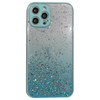 Samsung Galaxy A51 hoesje - Backcover - Camerabescherming - Glitter - TPU - Lichtblauw