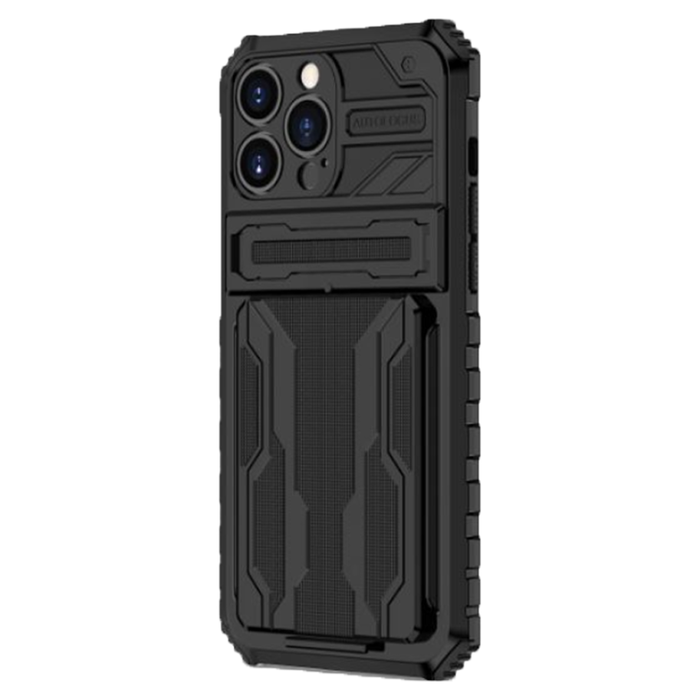 JVS Products Samsung Galaxy A72 hoesje - Backcover - Rugged Armor - Kickstand - Extra valbescherming - TPU - Zwart