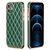 iPhone 11 Pro hoesje - Backcover - Ruitpatroon - Siliconen - Donkergroen