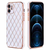 iPhone 11 Pro Max hoesje - Backcover - Ruitpatroon - Siliconen - Wit