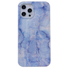 Samsung Galaxy S21 Plus hoesje - Backcover - Softcase - Marmer - Marmerprint - TPU - Blauw/Paars