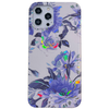 iPhone 12 Pro hoesje - Backcover - Softcase - Bloemenprint - Bloemen - TPU - Wit/Paars