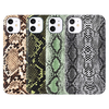 iPhone 12 Mini hoesje - Backcover - Slangenprint - TPU - Lichtgroen