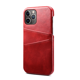 JVS Products iPhone 13 hoesje - Backcover - Pasjeshouder - Portemonnee - Kunstleer - Rood