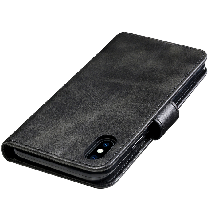 JVS Products iPhone SE 2020 hoesje - Bookcase - Pasjeshouder - Portemonnee - Kunstleer - Zwart