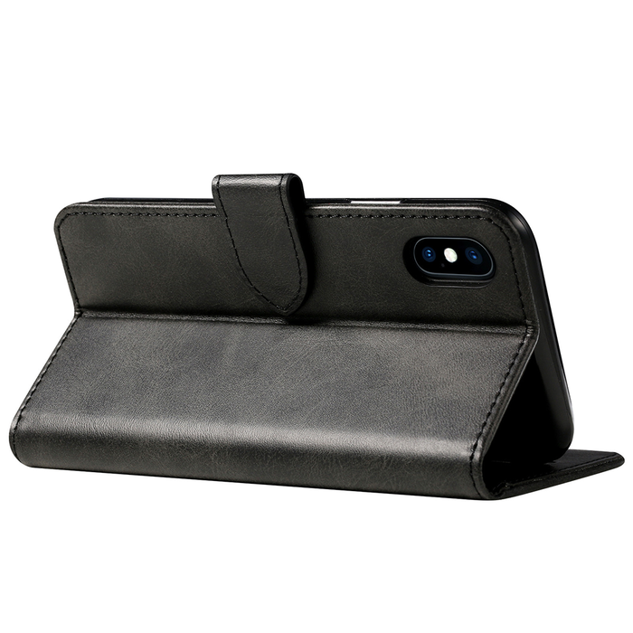 JVS Products iPhone SE 2020 hoesje - Bookcase - Pasjeshouder - Portemonnee - Kunstleer - Zwart