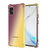 Samsung Galaxy S10 Plus hoesje - Backcover - Extra dun - Transparant - Tweekleurig - TPU - Bruin/Geel