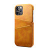 iPhone 13 Pro hoesje - Backcover - Pasjeshouder - Portemonnee - Kunstleer - Lichtbruin