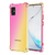 iPhone 12 Pro Max hoesje - Backcover - Extra dun - Transparant - Tweekleurig - TPU - Roze/Geel