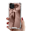 iPhone 12 Pro hoesje - Backcover - Hardcase - Spiegel - TPU - Rose Goud