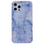 iPhone 11 Pro Max hoesje - Backcover - Softcase - Marmer - Marmerprint - TPU - Blauw/Paars