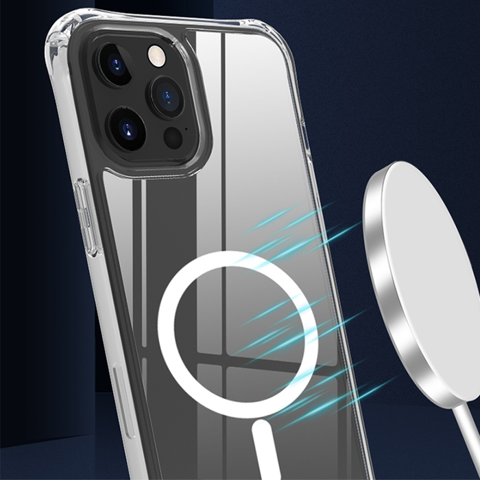 JVS Products iPhone 12 Pro Max hoesje - Backcover - Geschikt voor MagSafe - Extra dun - TPU - Transparant