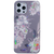 iPhone 8 hoesje - Backcover - Softcase - Bloemenprint - Bloemen - TPU - Zilver/Roze