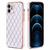 iPhone 14 Pro hoesje - Backcover - Ruitpatroon - Siliconen - Wit