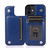 iPhone 14 hoesje - Backcover - Pasjeshouder - Portemonnee - Kunstleer - Blauw