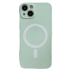 iPhone 14 hoesje - Backcover - Geschikt voor MagSafe - TPU - Mintgroen