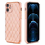 iPhone 14 Pro Max hoesje - Backcover - Ruitpatroon - Siliconen - Roze