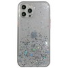 iPhone 14 Pro hoesje - Backcover - Camerabescherming - Glitter - TPU - Transparant