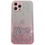 iPhone X hoesje - Backcover - Camerabescherming - Glitter - TPU - Roze